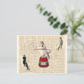 Vrouwen zijn de baas over de wereld briefkaart (Staand voorkant)