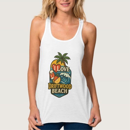 Vrouwen zijn dol op Driftwood Beach Tanktop (Voorkant)