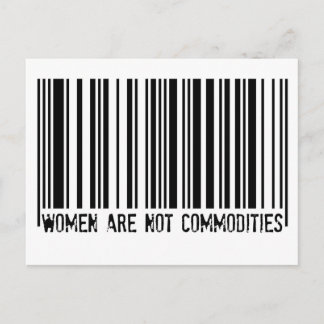 Vrouwen zijn geen grondstoffen briefkaart
