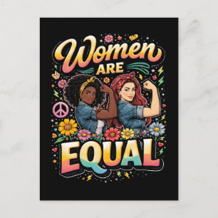 Vrouwen zijn gelijk briefkaart