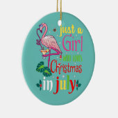 Vrouwen zijn gewoon een meisje dat van Kerstmis ho Keramisch Ornament (Rechts)