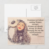 Vrouwen zijn sterk Briefkaart (Voorkant / Achterkant)