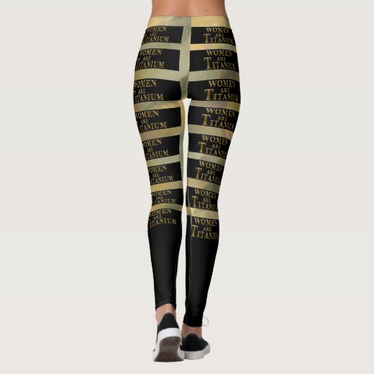 VROUWEN ZIJN TITANIUM LEGGINGS (Achterkant)