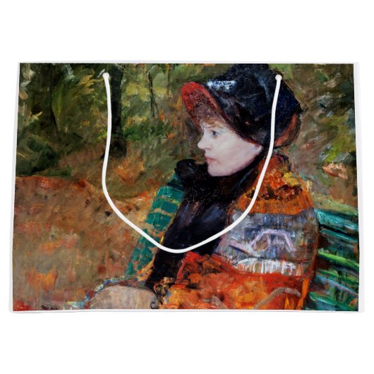 Vrouwen zitten op de bank, Mary Cassatt Groot Cadeauzakje (Voorkant)