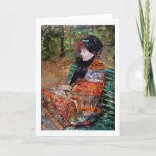 Vrouwen zitten op de bank, Mary Cassatt Kaart