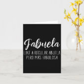 Vrouwen zoals een gewone Abuela Para Fabuela Moede Kaart (Gele Bloem)