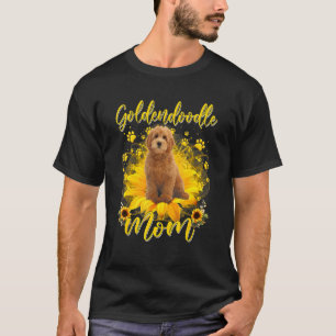 Vrouwen Zonnebloem Goldendoodle Moeder Hond Moeder T-shirt