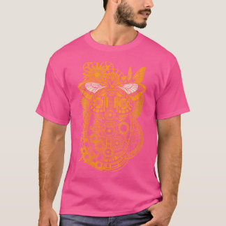 Vrouwen Zonnebloem Mechanische Kunst Steampunk But T-shirt