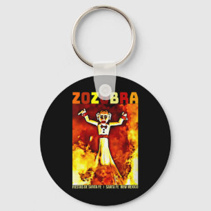 Vrouwen Zozobra Fiestas De Sante Fe New Mexico Oud Sleutelhanger