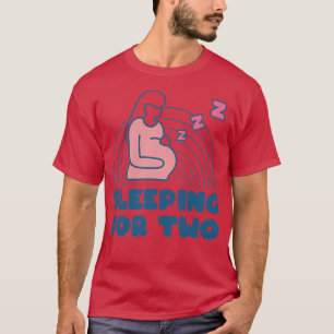 Vrouwen Zwangere mam Slapende Vermoedelijke Zwange T-shirt