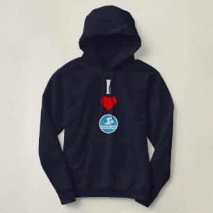 Vrouwen Zwemmen & Duiken Zwemmer Ik hou van Hart Z Hoodie