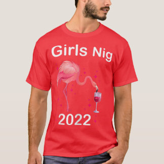 Vrouwenavond 2022 flamingo feestdames t-shirt