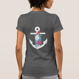Vrouwenbasissanker met bloemen T-shirt