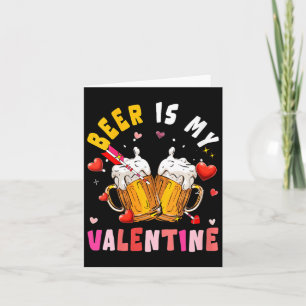 Vrouwenbier Is Mijn Valentijnsharten Overeenkomend Kaart