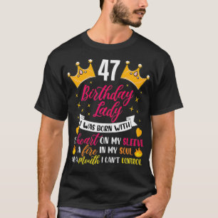 Vrouwencadeau voor 47e verjaardag 47-jarige vrouw t-shirt