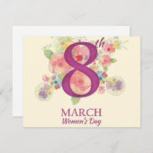 Vrouwendag, 8 maart Kaart (Voorkant / Achterkant)