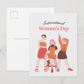 Vrouwendag Aankondigingskaart (Voorkant / Achterkant)