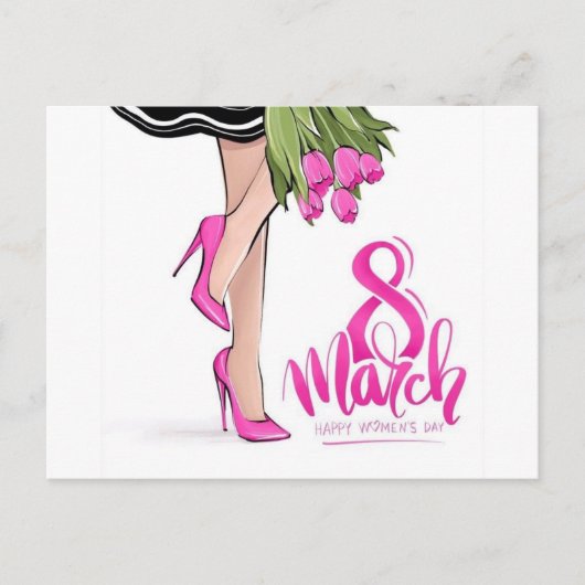vrouwendag briefkaart (Voorkant)