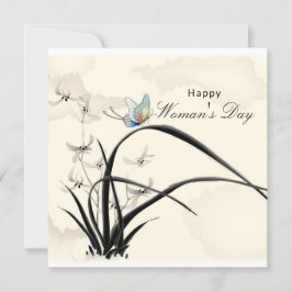Vrouwendag kunst feestdagenkaart