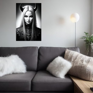 Vrouwendemon Lord AI Art Poster