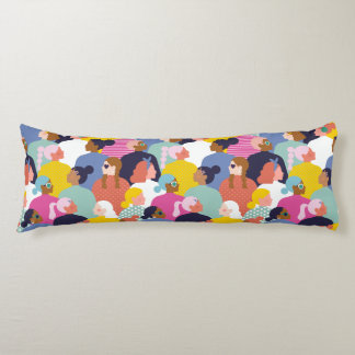 Vrouwendiversiteit - Vrouwen met verschillende ran Lichaamskussen