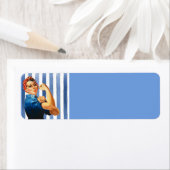 Vrouwendrukadreslabel Etiket (Insitu)