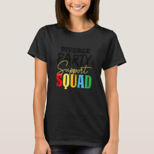 Vrouwenechtscheidingspad voor vierkant ondersteuni t-shirt