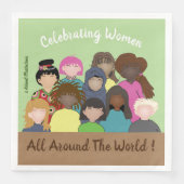 Vrouwenfeest, 8 maart, papieren servetten (Voorkant)