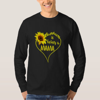 Vrouwengeluk is een mama zonnebloem moeder' t-shirt