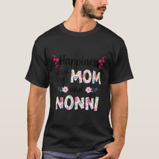 Vrouwengeluk is een moeder en nonni Schattigee flo T-shirt