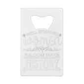 Vrouwengeschiedenis Kredietkaart Flessenopener (Achterkant)