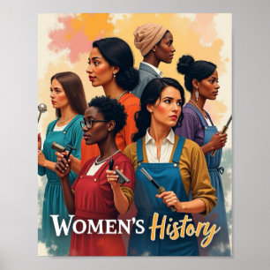 Vrouwengeschiedenis Poster