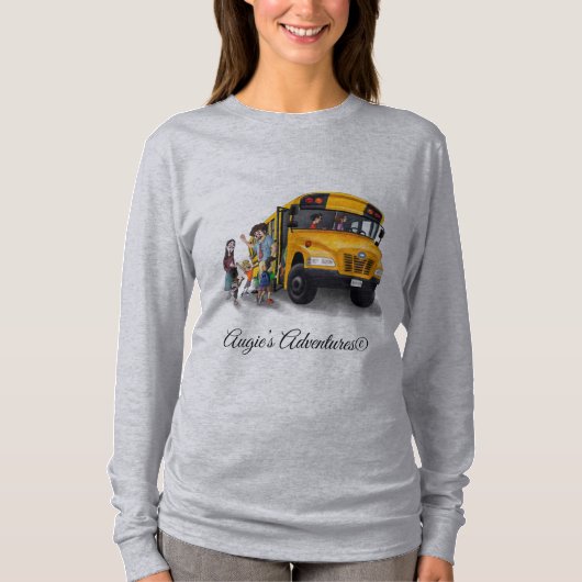 Vrouwenhemd leuk!   Terug naar schoolbus afbeeldin T-shirt (Voorkant)