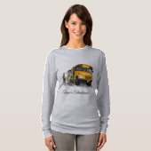 Vrouwenhemd leuk!   Terug naar schoolbus afbeeldin T-shirt (Voorkant volledig)