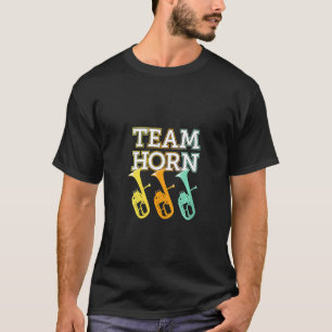 Vrouwenhuurder Alto Horn Player Team Brass Marchin T-shirt