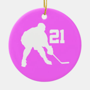 Vrouwenijshockeyspeler nummer 21 Gift Ornament