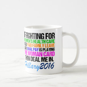Vrouwenkaart Pro Hillary Quote Koffiemok