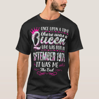 Vrouwenkoningin Geboren in september 1976 Kute Wom T-shirt