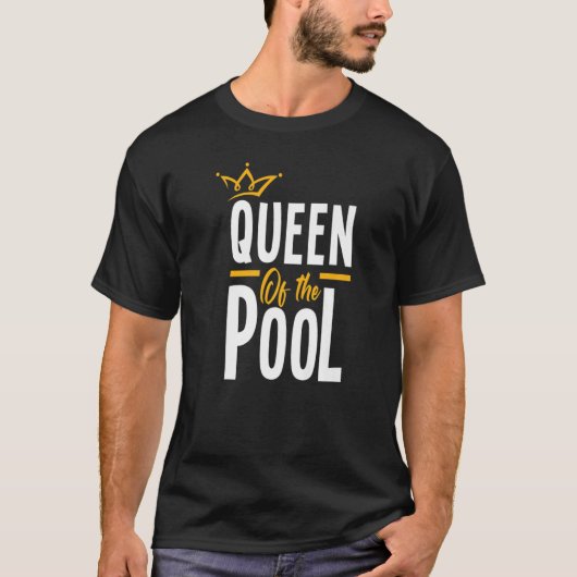 Vrouwenkoningin van de poolzwemmers t-shirt (Voorkant)