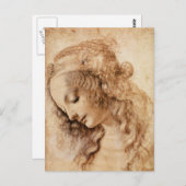 Vrouwenkop Briefkaart (Voorkant / Achterkant)