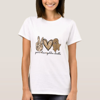 Vrouwenliefde Golden Doodle Dog Pet Lovers Doo T-shirt