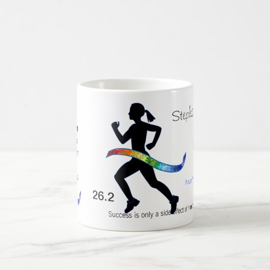 Vrouwenmarathon met Puzzle Ribbon Koffiemok (Center)