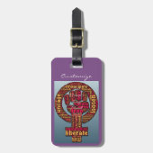 vrouwenmars in 2017 bagagelabel (Voorkant verticaal)