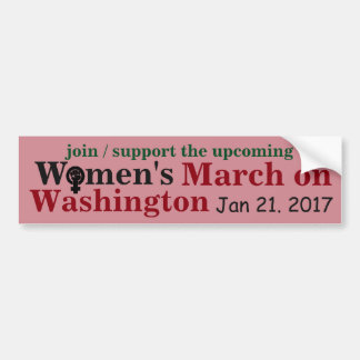 Vrouwenmars in Washington Bumpersticker