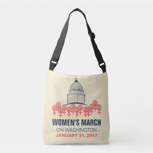 Vrouwenmars over Washington Solidariteit Crossbody Tas
