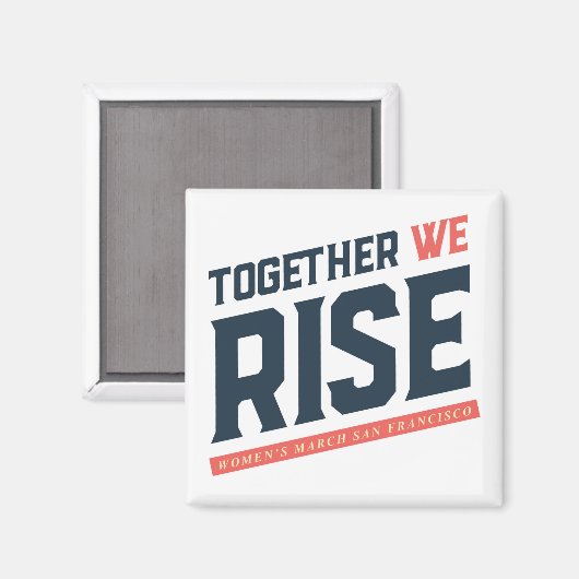 Vrouwenmars SF - samen verhogen we Magneet (Voorkant / Achterkant)