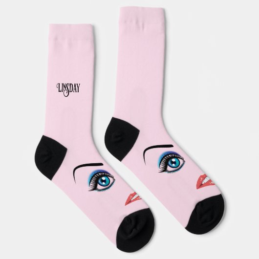 Vrouwenogen en -ogen sokken (Rechts)