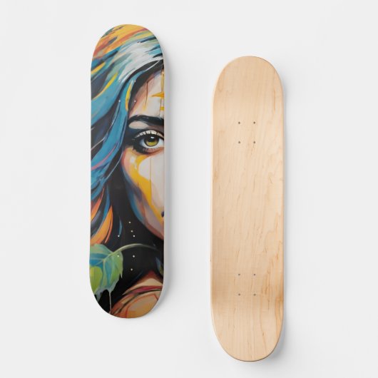 vrouwenoog skateboard (Voorkant)