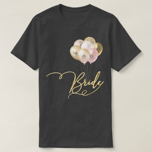 Vrouwenploeg bride ballonnen t-shirt (Design voorkant)