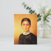  vrouwenportret briefkaart (Staand voorkant)